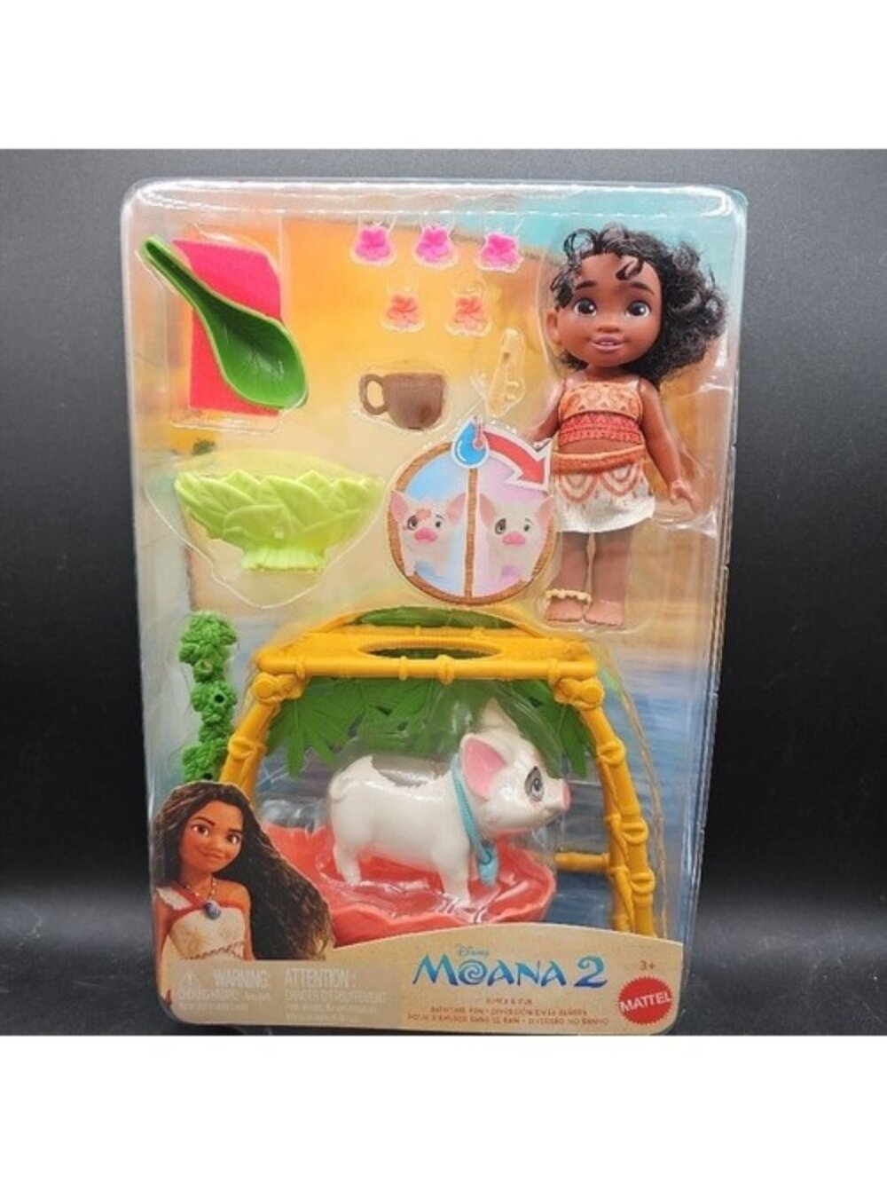 Disney Moana 2 Pua & Moana Doll Playset With Accessories & Water Feature